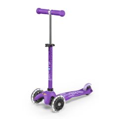 קורקינט 3 גלגלים לילדים Mini Micro Deluxe לד סגול