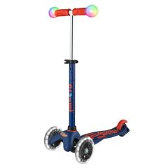 קורקינט 3 גלגלי LED עם ידיות מאירות Mini Micro Deluxe Magic