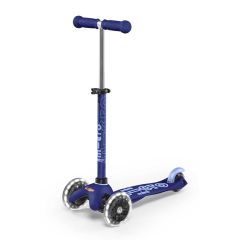 קורקינט 3 גלגלים לילדים Mini Micro Deluxe לד כחול/לבן