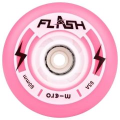 גלגלים סט של 4 MICRO FLASH WHEELS 76MM 85A PINK