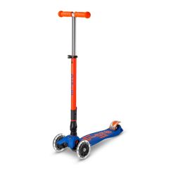 קורקינט 3 גלגלים Maxi Micro Deluxe לד מתקפל כתום